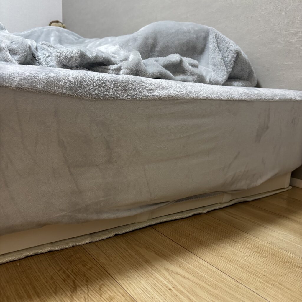 脚付きマットレス、無印良品、ベッド